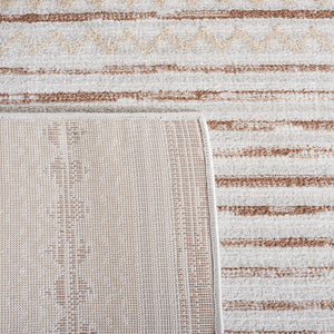 Safavieh Alamo 775 Solid Flat Weave Rug Ivory / Brown ALM775T-9