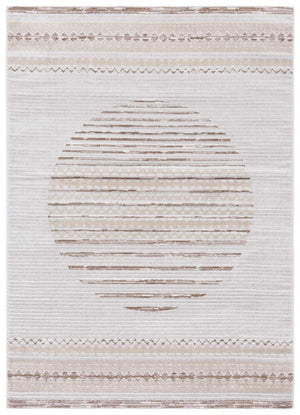 Safavieh Alamo 775 Solid Flat Weave Rug Ivory / Brown ALM775T-9