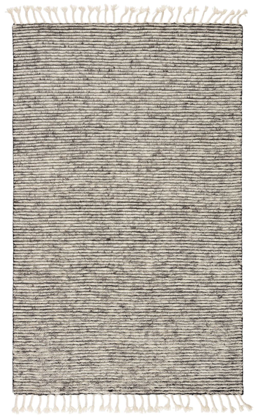 Jaipur Living Alpine Hand-Knotted Stripe White/ Gray Area Rug (12'X15')