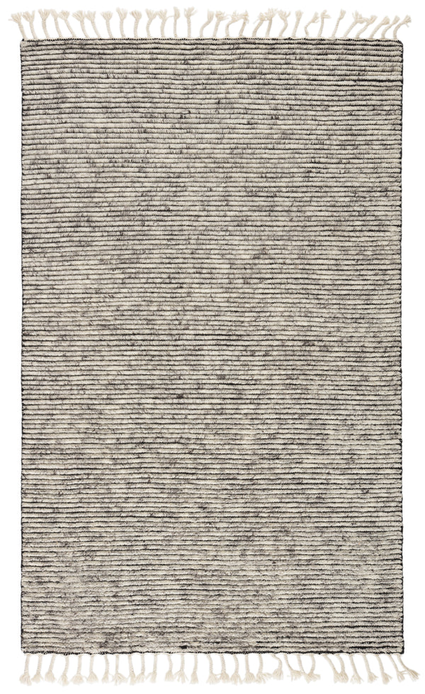 Jaipur Living Alpine Hand-Knotted Stripe White/ Gray Area Rug (12'X15')