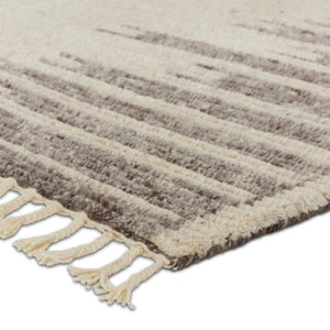Jaipur Living Alpine Patra ALP05 Hand Knotted 100% Wool Solid Area Rug Cream 100% Wool RUG155792