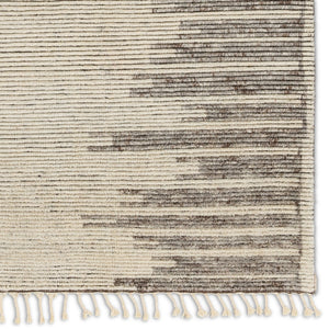 Jaipur Living Alpine Patra ALP05 Hand Knotted 100% Wool Solid Area Rug Cream 100% Wool RUG155792