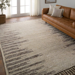 Jaipur Living Alpine Patra ALP05 Hand Knotted 100% Wool Solid Area Rug Cream 100% Wool RUG155792