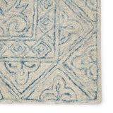 Jaipur Living Carmen Handmade Trellis Blue/ Light Gray Area Rug (6'X9')