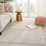 Jaipur Living Lena Handmade Medallion Light Gray/ Cream Area Rug (9'X12')