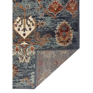 AMER Rugs Allure ALU-10 Power-Loomed Oriental Classic Area Rug Teal 8'9" x 11'9"