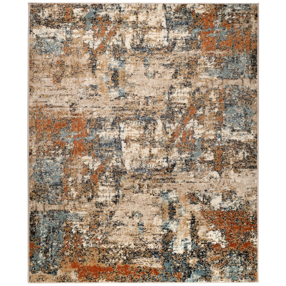 AMER Rugs Allure ALU-11 Power-Loomed Abstract Modern & Contemporary Area Rug Orange 8'9" x 11'9"