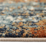 AMER Rugs Allure ALU-11 Power-Loomed Abstract Modern & Contemporary Area Rug Orange 8'9" x 11'9"