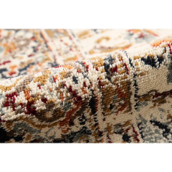 AMER Rugs Allure ALU-3 Power-Loomed Medallion Classic Area Rug Ivory 8'9" x 11'9"