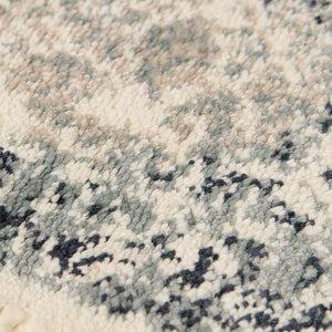 AMER Rugs Allure ALU-6 Power-Loomed Medallion Classic Area Rug Blue 8'9" x 11'9"