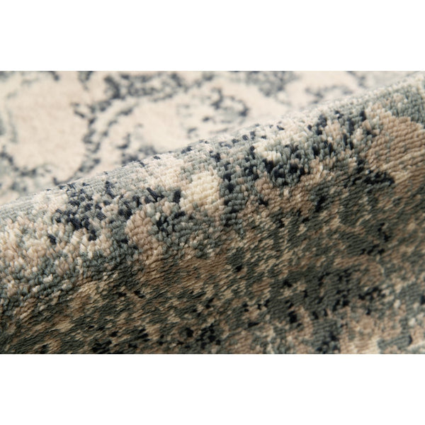 AMER Rugs Allure ALU-6 Power-Loomed Medallion Classic Area Rug Blue 8'9" x 11'9"