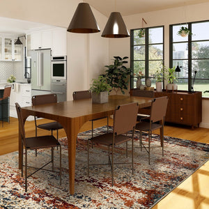 AMER Rugs Allure ALU-9 Power-Loomed Abstract Modern & Contemporary Area Rug Orange 8'9" x 11'9"