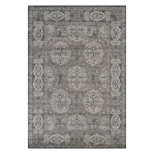 AMER Rugs Alexandria ALX-11 Power-Loomed Bordered Transitional Area Rug Walnut 8'9" x 11'9"