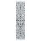 AMER Rugs Alexandria ALX-24 Power-Loomed Floral Transitional Area Rug Light Blue 2'6" x 10'3"