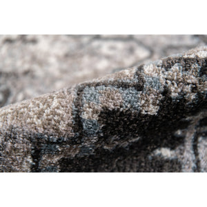 AMER Rugs Alexandria ALX-49 Power-Loomed Medallion Transitional Area Rug Gray 8'9" x 11'9"