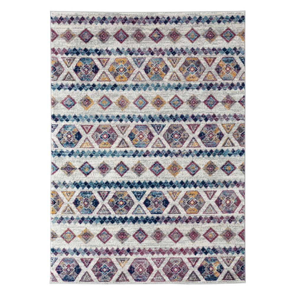 AMER Rugs Alexandria ALX-80 Power-Loomed Geometric Transitional Area Rug Multicolor 8'9" x 11'9"