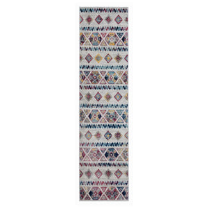 AMER Rugs Alexandria ALX-80 Power-Loomed Geometric Transitional Area Rug Multicolor 2'6" x 10'3"