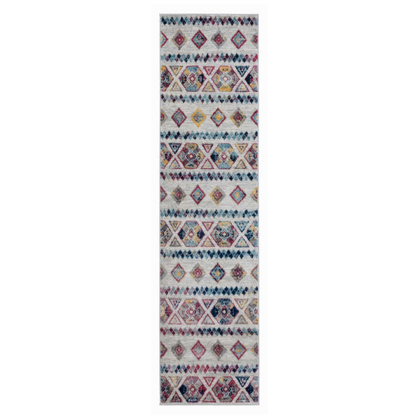 AMER Rugs Alexandria ALX-80 Power-Loomed Geometric Transitional Area Rug Multicolor 2'6" x 10'3"