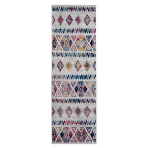 AMER Rugs Alexandria ALX-80 Power-Loomed Geometric Transitional Area Rug Multicolor 2' x 6'