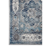 AMER Rugs Alexandria ALX-83 Power-Loomed Bordered Transitional Area Rug Gray 8'9" x 11'9"