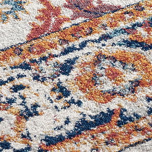 AMER Rugs Alexandria ALX-84 Power-Loomed Bordered Transitional Area Rug Orange 8'9" x 11'9"