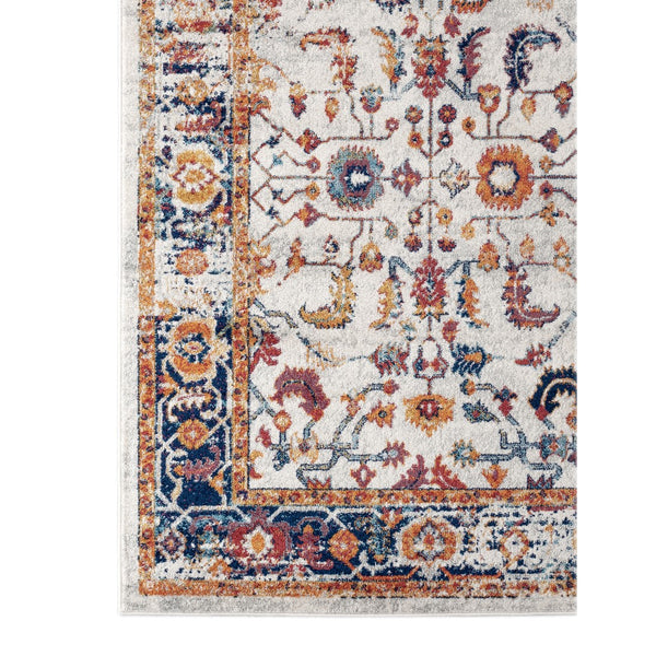 AMER Rugs Alexandria ALX-84 Power-Loomed Bordered Transitional Area Rug Orange 8'9" x 11'9"
