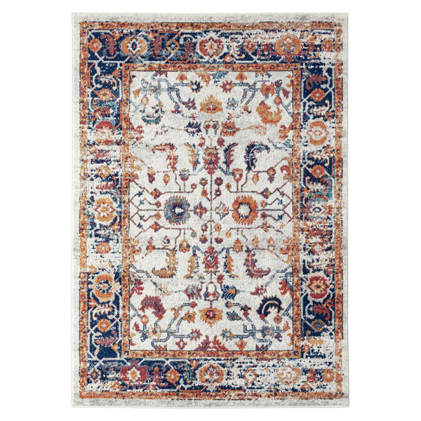 AMER Rugs Alexandria ALX-84 Power-Loomed Bordered Transitional Area Rug Orange 8'9" x 11'9"