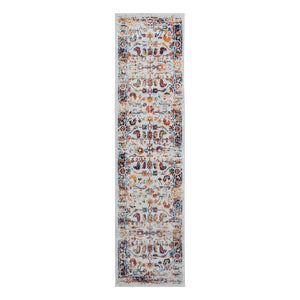 AMER Rugs Alexandria ALX-84 Power-Loomed Bordered Transitional Area Rug Orange 2'6" x 10'3"