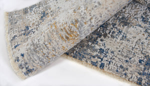 Momeni Amara AMA-2 Machine Made Transitional Abstract Indoor Area Rug Blue 8'10" x 12'7" AMAR0AMA-2BLU8AC7