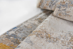 Momeni Amara AMA-4 Machine Made Transitional Abstract Indoor Area Rug Gold 8'10" x 12'7" AMAR0AMA-4GLD8AC7