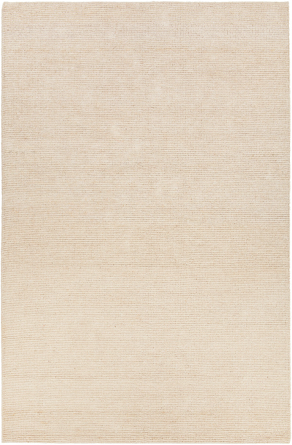 Chandra Rugs Amco 100% Jute Hand-Woven Contemporary Rug White 7'9 x 10'6