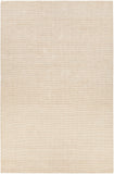 Chandra Rugs Amco 100% Jute Hand-Woven Contemporary Rug White 7'9 x 10'6
