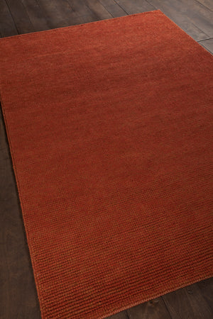 Chandra Rugs Amco 100% Jute Hand-Woven Contemporary Rug Rust 7'9 x 10'6