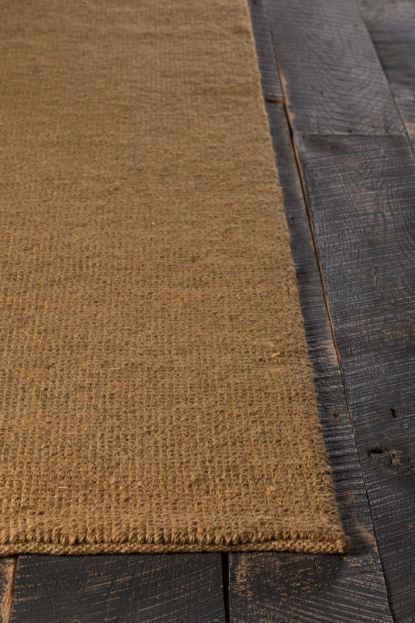 Chandra Rugs Amco 100% Jute Hand-Woven Contemporary Rug Gold 7'9 x 10'6