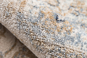 Momeni Amelia AM-01 Machine Made Traditional Medallion Indoor Area Rug Beige 9'3" x 12'6" AMELIAM-01BGE93C6