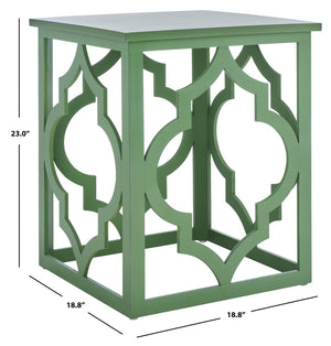 Safavieh Milo Trellis Gold Leaf End Table AMH1508F