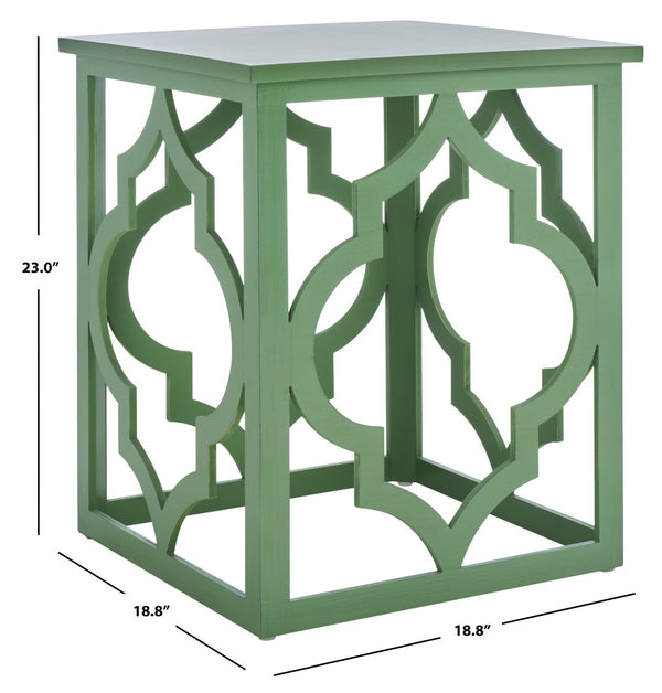 Safavieh Milo Trellis Gold Leaf End Table AMH1508F