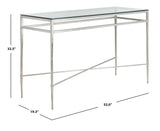 Baumgarten Antique Silver Glass Console Table