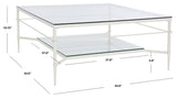 Safavieh Mieka Glass Cocktail Table XI22 AMH8307D