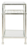 Hanzel Silver Leaf Glass Side Table