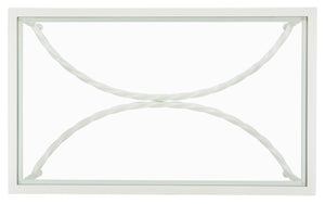 Safavieh Matilda Silver Leaf Glass Coffee Table XI22 AMH8318D