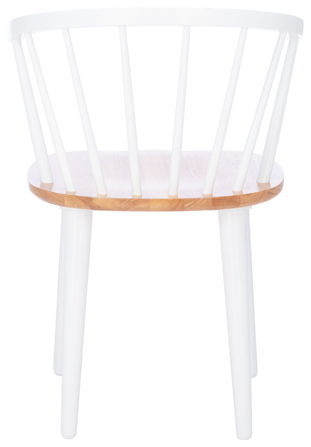 Safavieh Blanchard 18''H Curved Spindle Side Chair - Set of 2 Natural/White AMH8512F-SET2
