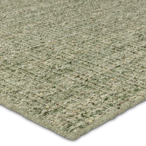 Jaipur Living Amity Vidalia AMI05 Handwoven 85% Wool 15% PET Yarn Solid Area Rug Green 85% Wool 15% PET Yarn RUG155796