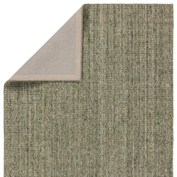 Jaipur Living Amity Vidalia AMI05 Handwoven 85% Wool 15% PET Yarn Solid Area Rug Green 85% Wool 15% PET Yarn RUG155796