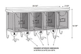 Four Basket Wall Organizer