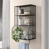 Distressed Wall Storage Organizer