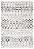 Amsterdam 108 Bohemian Power Loomed 100% Polypropylene Pile Rug Ivory / Grey