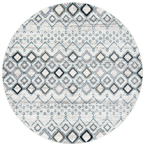 Amsterdam 108 Bohemian Power Loomed 100% Polypropylene Pile Rug Ivory / Grey