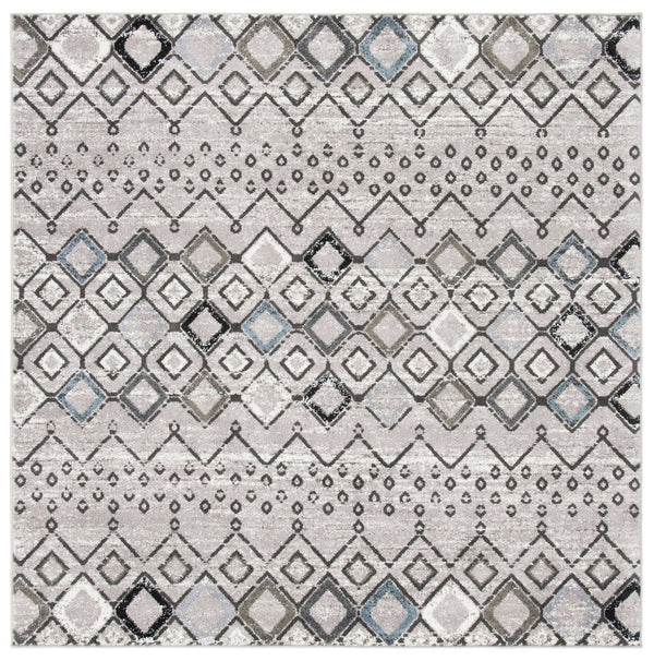 Safavieh Amsterdam 108 Power Loomed 100% Polypropylene Pile Bohemian Rug AMS108F-9SQ