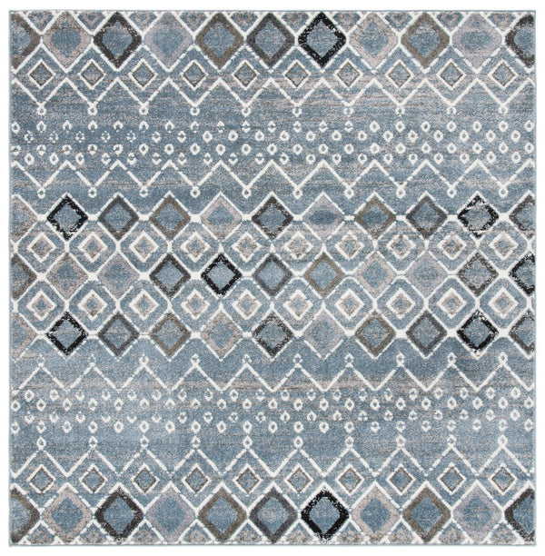 Safavieh Amsterdam 108 Power Loomed 100% Polypropylene Pile Bohemian Rug AMS108L-5SQ